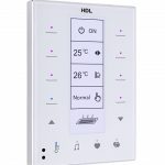 HDL DLP US Touch Panel 8 Buttons White