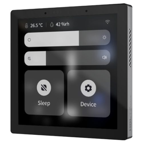HDL Panel SOURCE Mini Panel 4″ Touch Screen Black