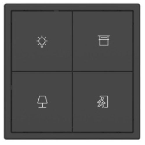 HDL Panel TILE SERIES Ash Grey 4 Button V2.1