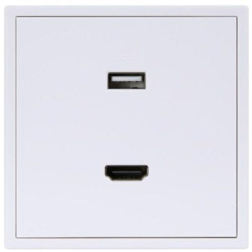 HDL Panel TILE SERIES Ivory White 1xUSB-A 1xHDMI