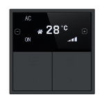 HDL Panel Tile Series OLED Thermostat Ash Gray HDL-M/PTOL6.1