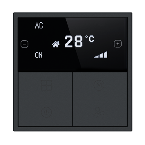 HDL Panel Tile Series OLED Thermostat Ash Gray HDL-M/PTOL6.1
