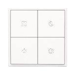 HDL Tile Series 4 Button Smart Panel Ivory White HDL-M/PT4RA.1
