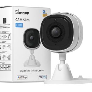Sonoff Smart WiFi IP Security Camera CAM-Slim (includes 4 ways for mounting magnetic, stick, tripod and screw-in)